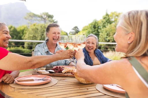 women enjoying retirement